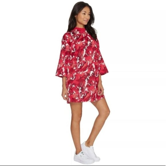 Puma Love Potion Logo Dress Fuscia 3/4 Sleeve Size M - Picture 5 of 10